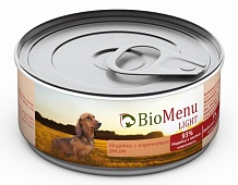 BioMenu Light 100г с Индейкой и Рисом для Собак