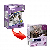 Bozita 370г кусочки в желе с Индейкой для Кошек