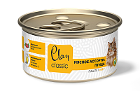 конс. Clan Classic 100г паштет Мясное ассорти с Птицей для Кошек