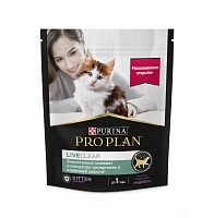 Сухой корм PRO PLAN для котят для снижения количества аллергенов в шерсти, с индейкой, 400 г