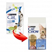 Cat Chow Feline 3в1 1,5кг
