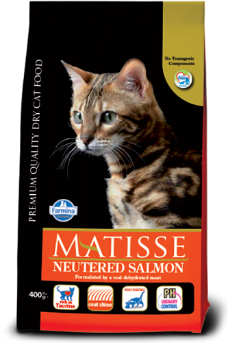 MATISSE Neutered Salmon для Кастрированных Котов и Стерилизованных Кошек, 1,5кг