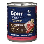 конс. Brit 850г Говядина и Рис для Собак