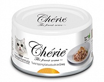конс. Cherie 80г Hairball Control Тунец с копченым Тунцом для Кошек