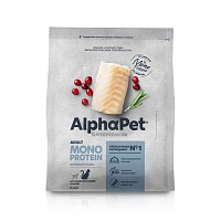 AlphaPet Monoprotein 400г для Кошек из Белой Рыбы