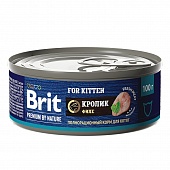 конс. Brit Premium by Nature 100г с Кроликом для Котят