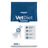 AlphaPet Vet Diet Dog Gastro 500г для Собак при острых расстройствах пищеварения