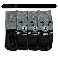Носки для Собак Nunbell прорезиненные защитные Черные L (4,3х6,8см)
