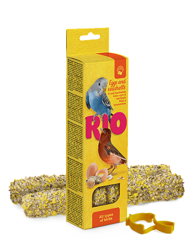 Палочки RIO для Всех Видов Птиц с Яйцом и Ракушечником (40г)х2шт