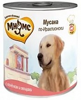 консерва Мнямс 600г Мусака по-Ираклионски (ягненок с овощами) для Собак