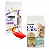 Cat Chow Hairball Controll 1,5кг