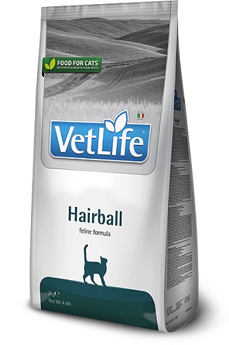 Farmina Vet Life Cat Hairball для выведения шерстяных комочков 2кг