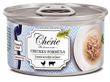 конс. Cherie 80г Курица с Говядиной для Кошек