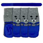 Носки для Собак Nunbell прорезиненные защитные Синие XL (5,6х8см)