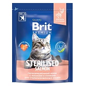 Brit Premium Cat Sterilized Salmon & Chicken 400г с Лососем и Курицей для Стерилизованных Кошек