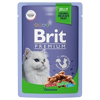пауч Brit Premium для Кошек Цыпленок в желе 85г