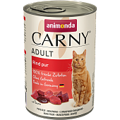 Animonda Carny Adult 400г с Отборной Говядиной для Кошек