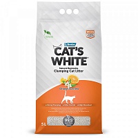 Cat's White Orange комкующийся с ароматом апельсина  5л