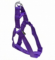 Шлейка Nunbell 20мм*42-63см нейлон Фиолетовый со светоотражающей нитью