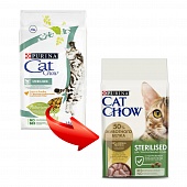 Cat Chow Sterilized 1,5кг с домашней птицей