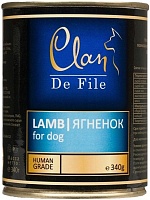 конс. Clan De File 340г с Ягненком для Собак