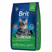 Brit Premium Cat Sterilized Chicken 2кг с Курицей для Стерилизованных Кошек