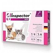 Капли Инспектор Мини для Кошек и Собак 0,5-2кг от внешних и внутренних паразитов