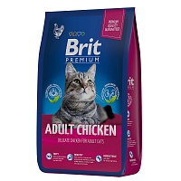 Brit Premium Cat Adult Chicken 400г с Курицей для Кошек