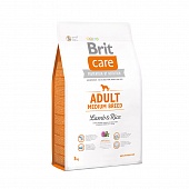Brit Care Adult Medium Breed для Взрослых Собак Средних Пород с Ягненком и Рисом 3кг