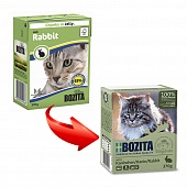 Bozita 370г кусочки в желе с Кроликом для Кошек