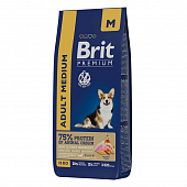 Brit Premium Adult M для Взрослых Собак Средних Пород 15кг
