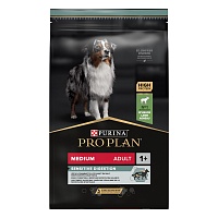 Сухой корм PRO PLAN для собак средних пород при чувствительном пищеварении, с ягненком, 7 кг