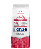 Monge Dog Monoprotein для Собак всех пород с Говядиной и Рисом 12кг