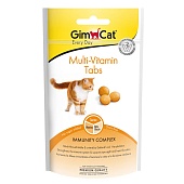 Лакомство GimCat Multi-Vitamin Tabs для Кошек с мультивитаминами 40г